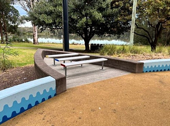 EM021 Metro Benches with custom power coated end caps - Canterbury Bankstown Council Upgrade - A.JPG